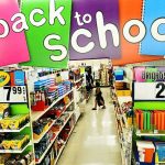 back to school supplies for sale in a store